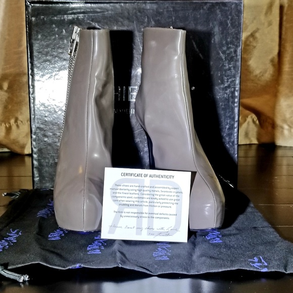 Ruthie Davis Gray Leather boots size 8 (38) - Picture 6 of 6